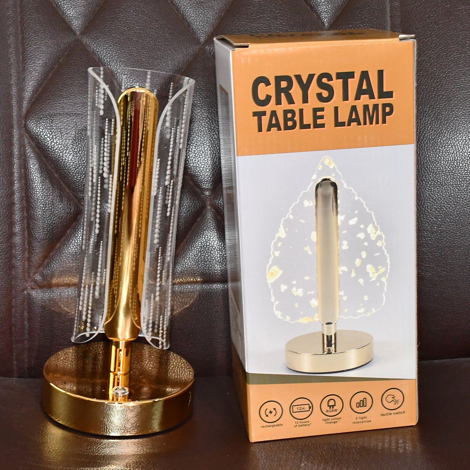 Luxury Tall Cylinder Shape Crystal Table Lamp (1 Pc) Luxury Tall Cylinder Shape Crystal Table Lamp (1 Pc)